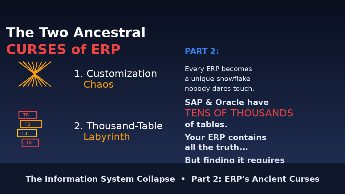 The Information System Collapse: The Curses of ERP - Part 2
