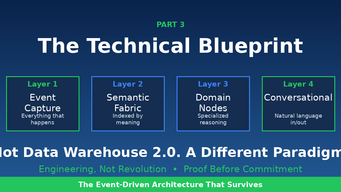 The Information System Collapse - Part 3: The Architecture That Survives