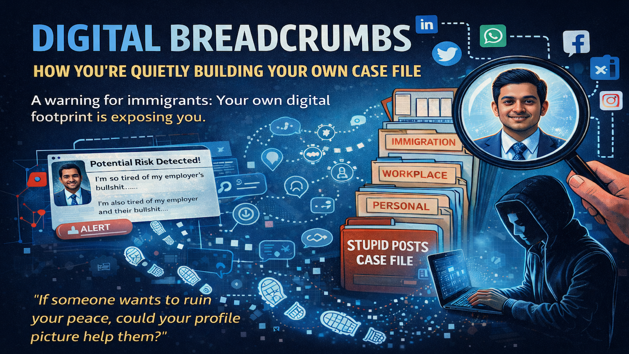 🔴 SOCIAL MEDIA BREADCRUMBS - How You're Quietly Building Your Own Case File