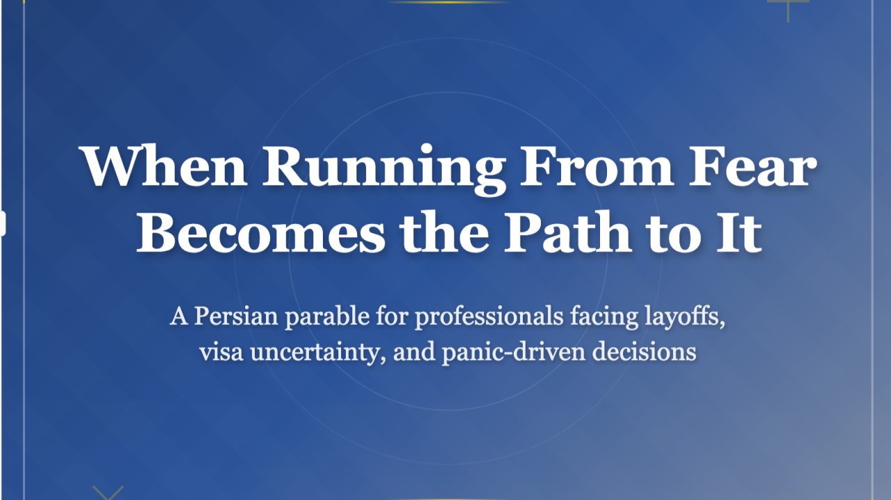 Stop Running to Tehran: Why Your Panic Move Might Be Taking You Exactly Where You Don't Want to Go