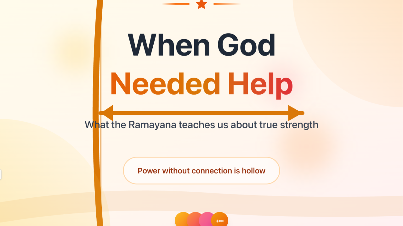 When God Needed Help: What the Ramayana Teaches Us About True Strength