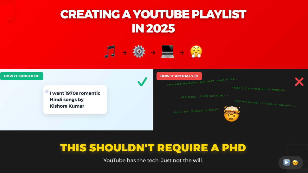YouTube's Playlist Problem: Why Creating Custom Music Collections Shouldn't Require a PhD